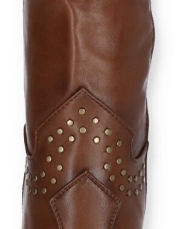 Bruine westernlaarzen met studs