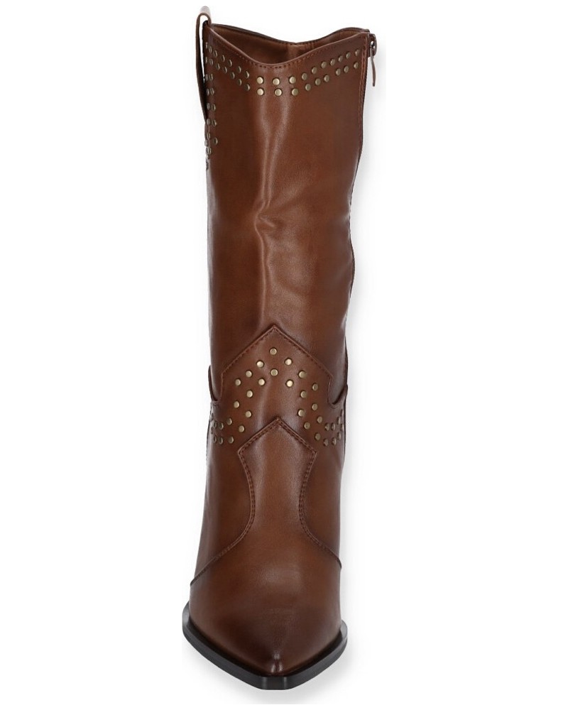 Bruine westernlaarzen met studs
