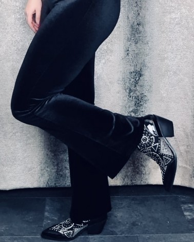 Velvet flair pants